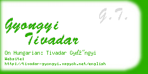 gyongyi tivadar business card